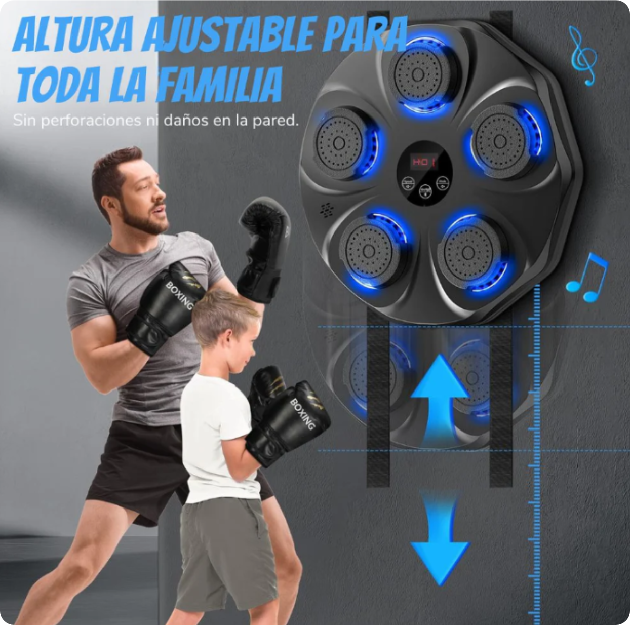BoxBeat - Tablero de Boxeo Musical *Gratis Guantes de Box*