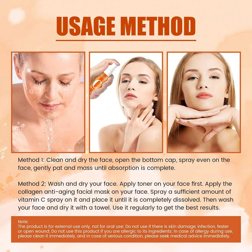 Bruma hidratante facial con Vitamina C